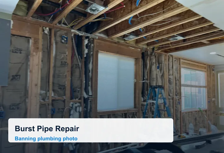Burst Pipe Repair in Banning