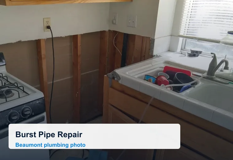 Burst Pipe Repair in Beaumont
