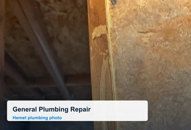 General Plumbing Repair in Hemet
