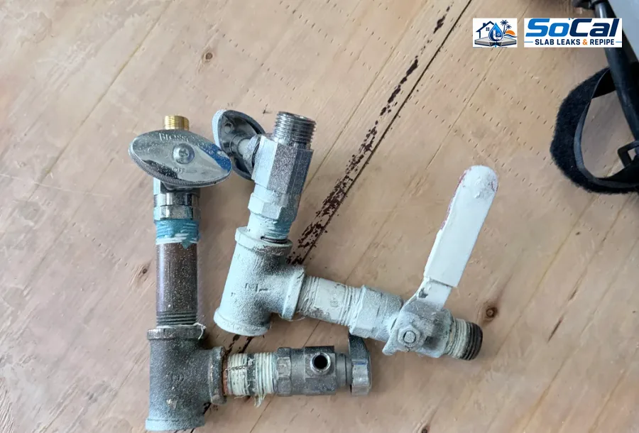 Angle Stop Replacement photo for Hemet homeowners showing small plumbing repair documentation