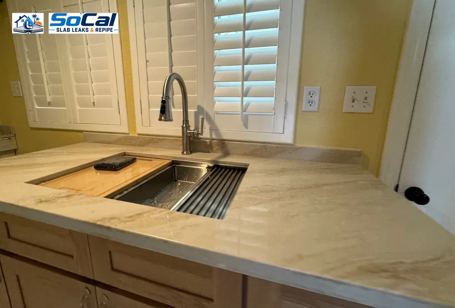 Faucet Replacement photo for Hemet homeowners showing small plumbing repair documentation
