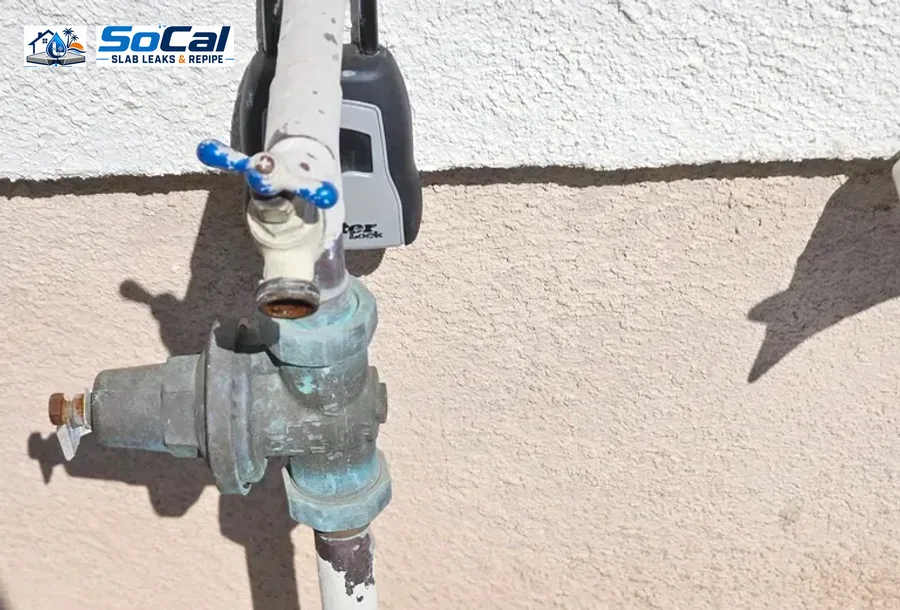 Hose Bib Replacement photo for Hemet homeowners showing small plumbing repair documentation