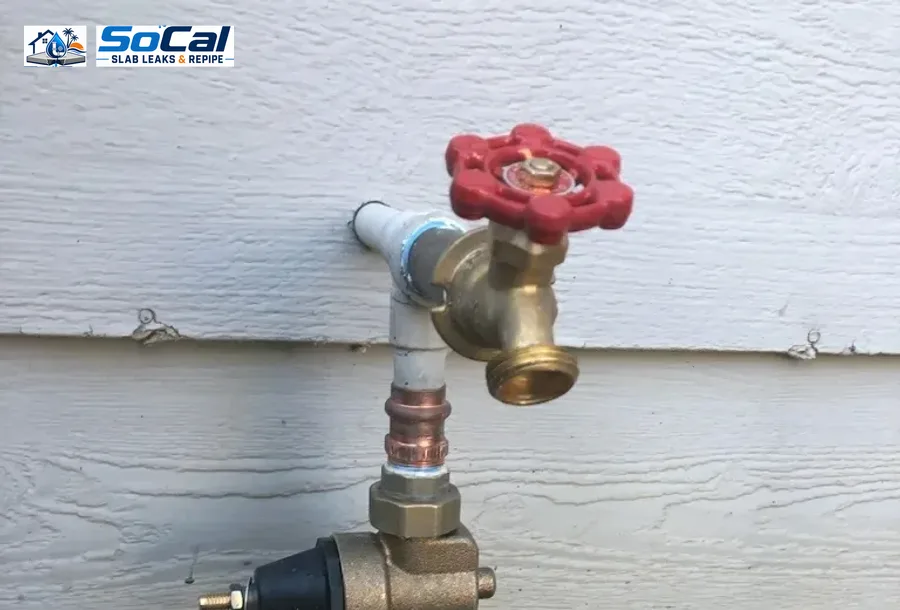 Hose Bib Replacement photo for Riverside homeowners showing small plumbing repair documentation