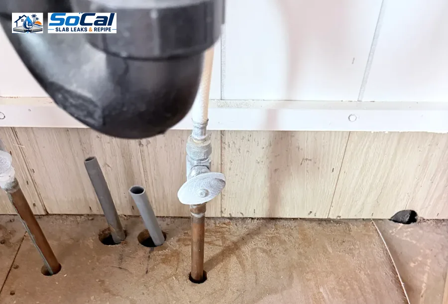 Under Sink Leak Repair photo for Beaumont homeowners showing small plumbing repair documentation