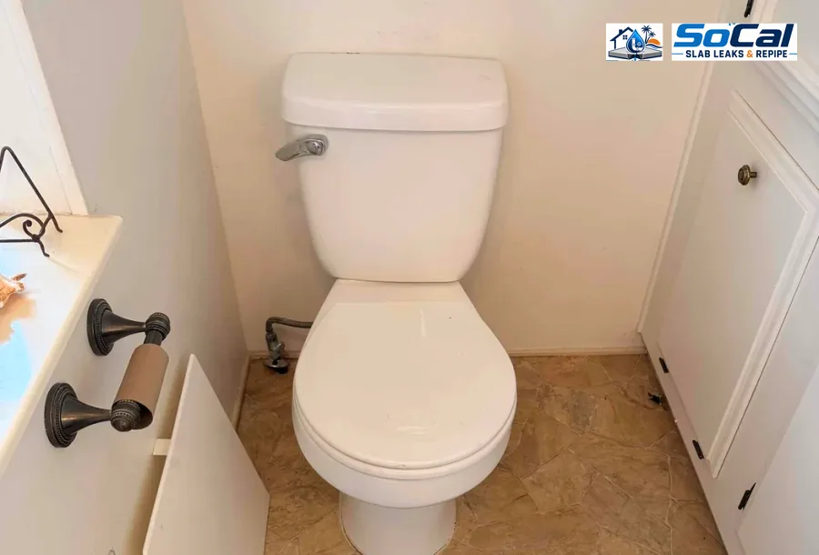 Toilet flange and floor preparation for toilet installation service